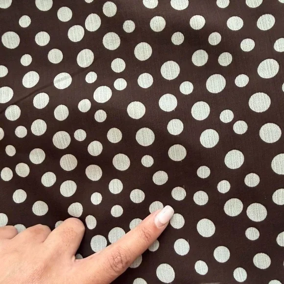 Vintage Y2K Brown Polka Dot Empire Waist Sundress Small Coquette Cottagecore - Picture 7 of 11